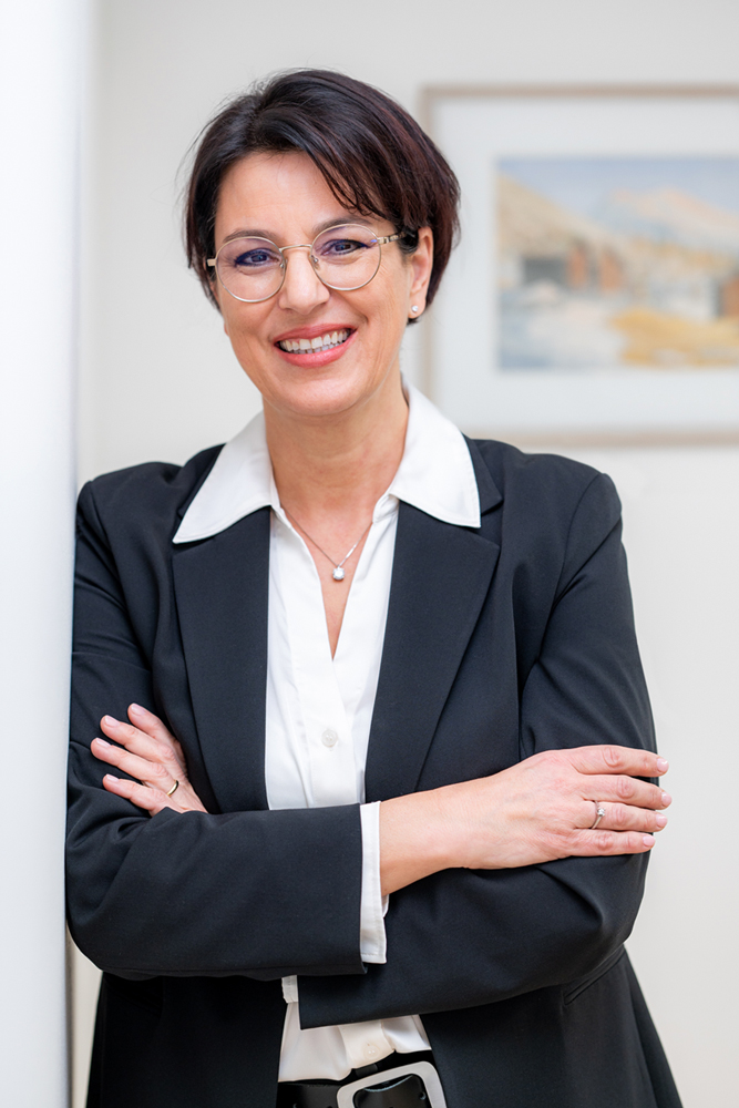 Brigitte Fahrni-Chiusano, notaire associée de l'Étude Fahrni Chiusano, Fahrni & Chaudet à Vevey (Vaud)
